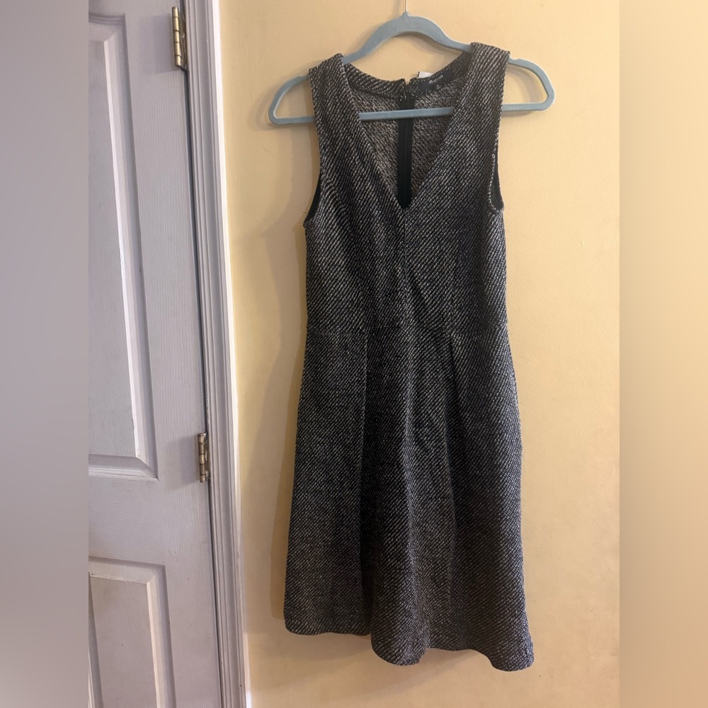 Madewell Charcoal Sleeveless Midi Dress